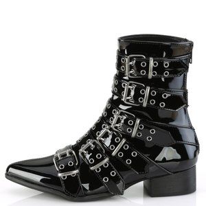 Mens Winklepicker Pointed Toe Boots